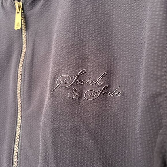 Scotch & Soda Seersucker Full Zip Jacket Navy Blue Men's Size S - Picture 4 of 12